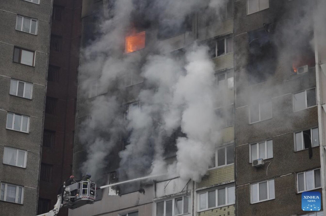 Rusia y Ucrania a menudo usan aviones no tripulados para atacarse entre si en el contexto del conflicto. Foto: Xinhua