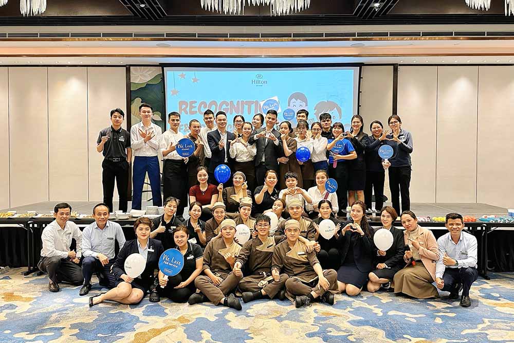 Moi truong lam viec cua Hilton luon duoc danh gia cao. Anh: Hilton