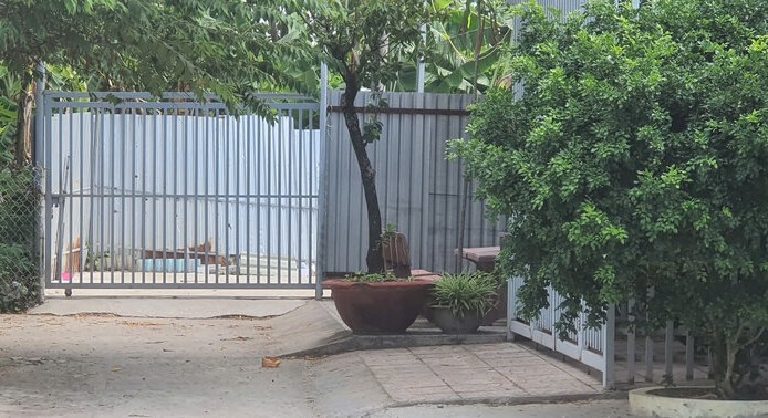 Vi tri khu dat nguoi dan tu quay ton, rao lai. Anh: Nhat Ho