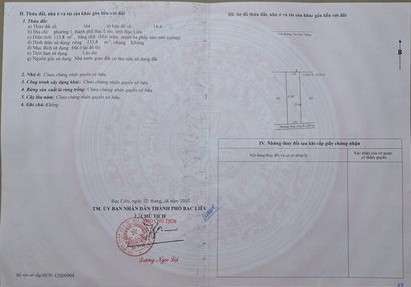 So do cua ong Du, duoc UBND thanh pho Bac Lieu cap chung nhan tu nam 2010 nhung den nay khong the xay dung duoc. Anh: Nhat Ho