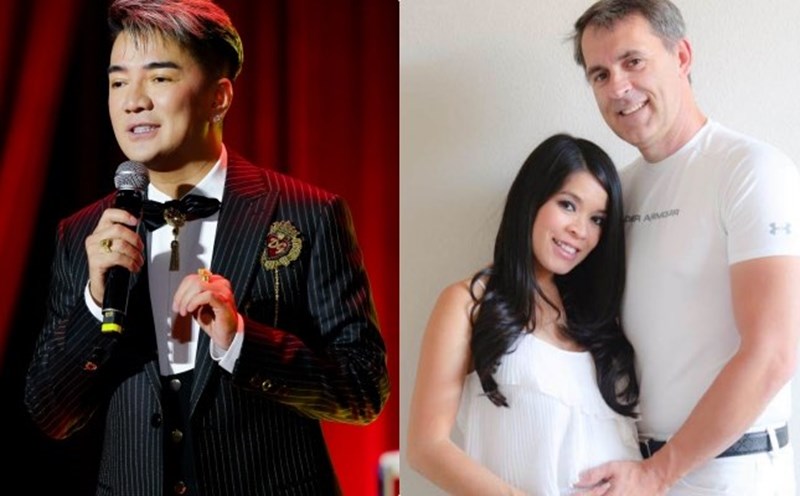 Dam Vinh Hung and Bich Tuyen and her husband. Photo: Character provided, Nam Cito film crew.