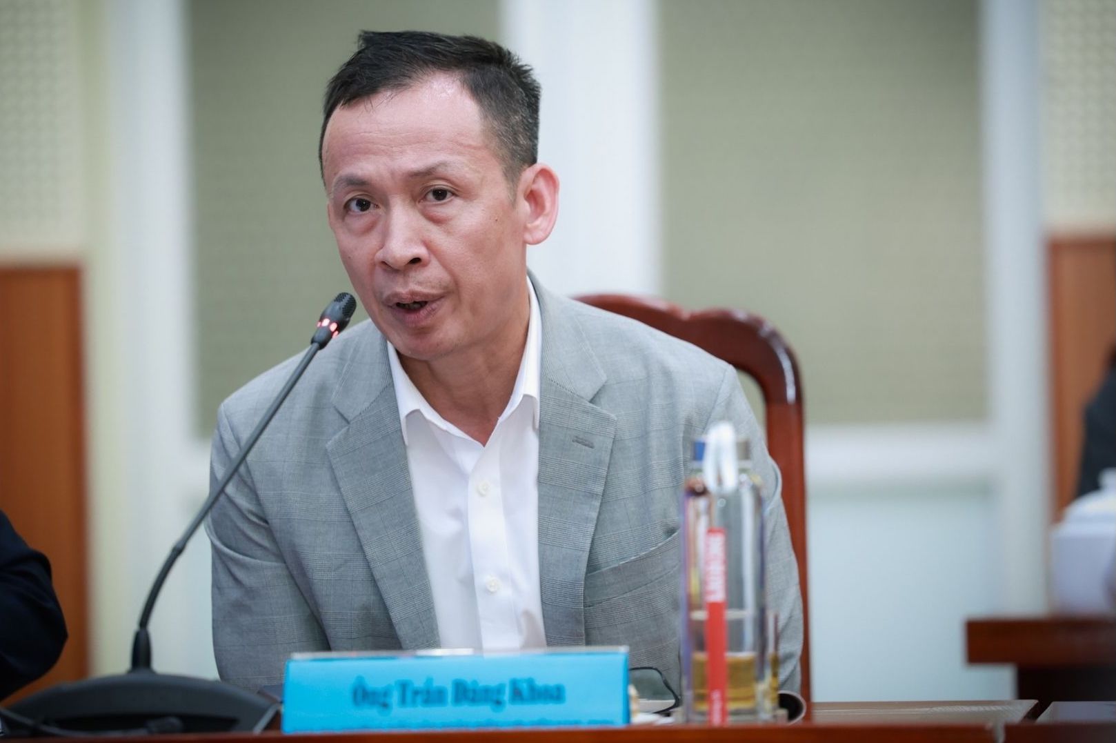Ong Tran Dang Khoa - Ban Thi truong dien Tap doan Dien luc Viet Nam (EVN). Anh: Hai Nguyen