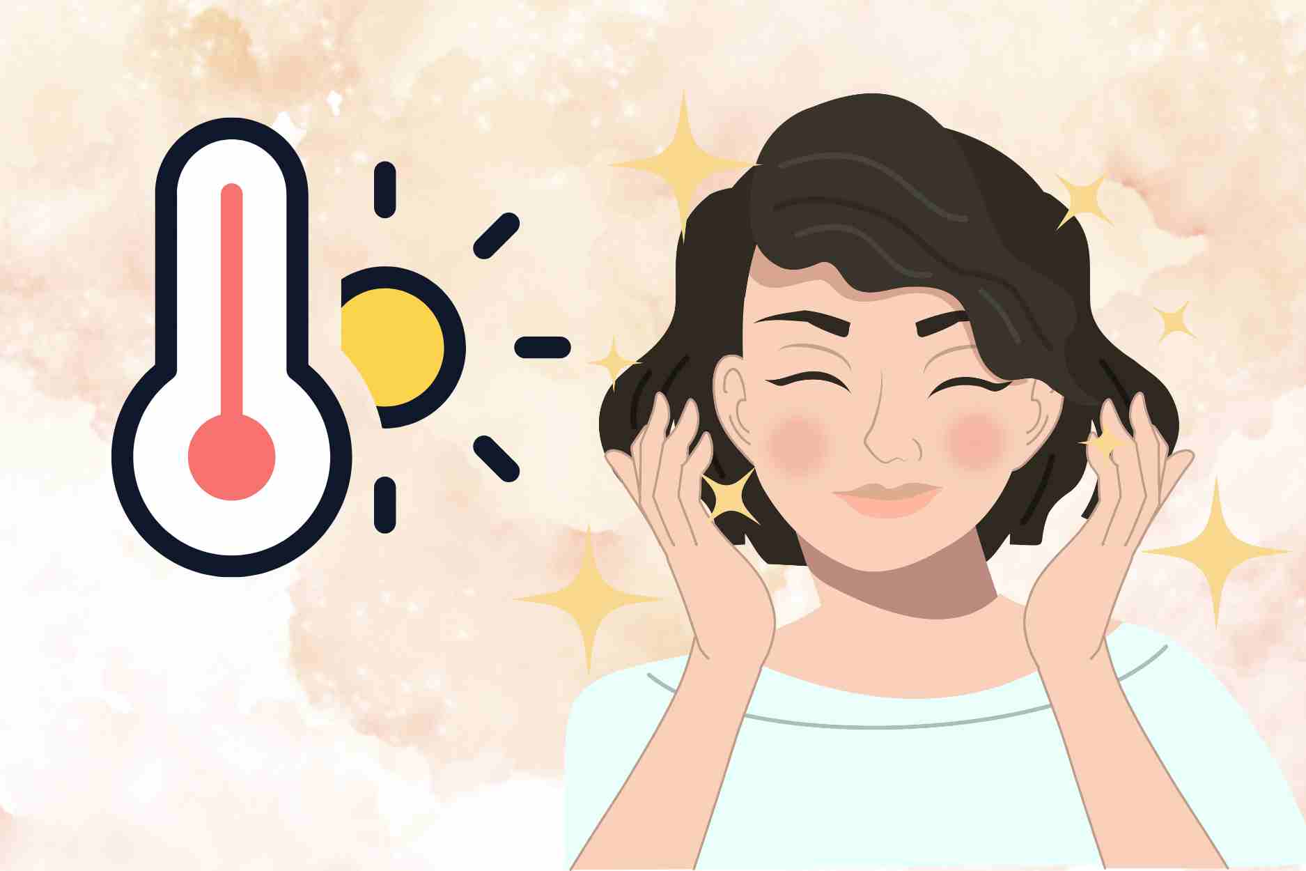 Heating foods, revive tight skin on hot days