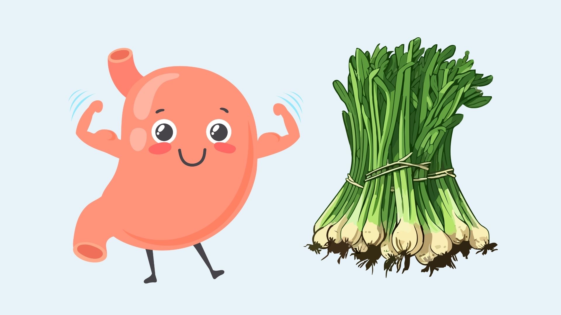 5 health benefits of eating green onions every day. Graphics: Phuong Anh