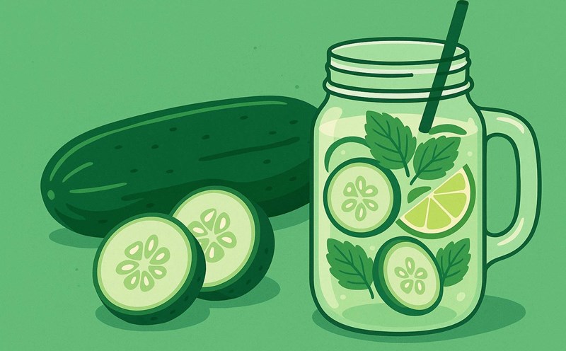 Cucumbers not only help cool down but also support effective liver detoxification. Graphic photo: Minh Chau