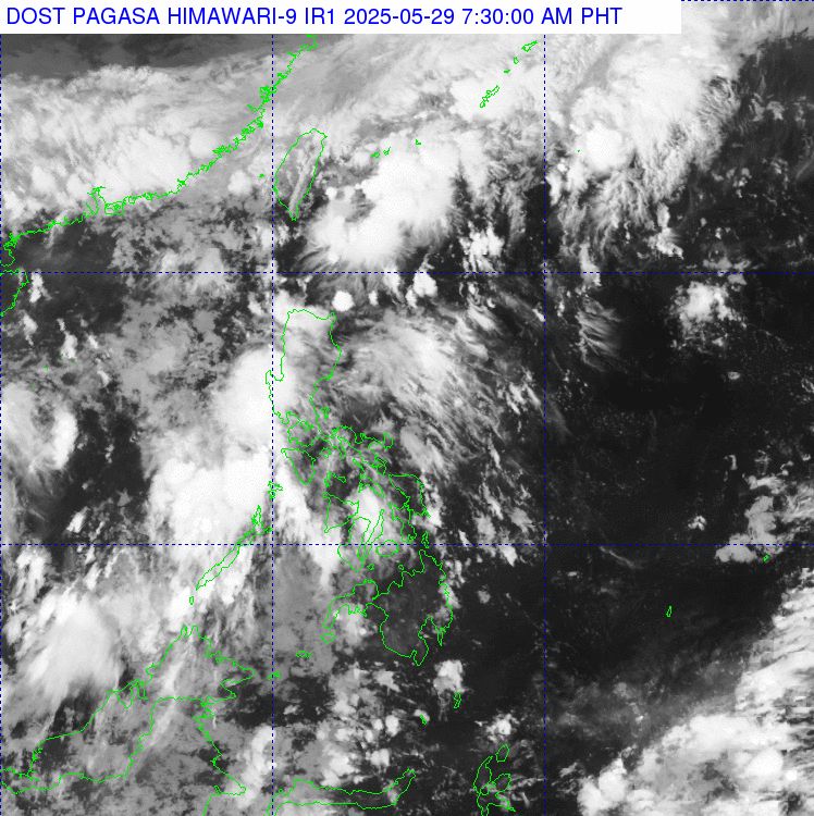 Anh ve tinh thoi tiet xung quanh Philippines. Anh: PAGASA