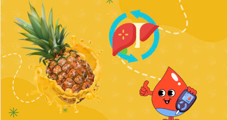 Detoxify the liver, stabilize blood sugar with pineapple juice