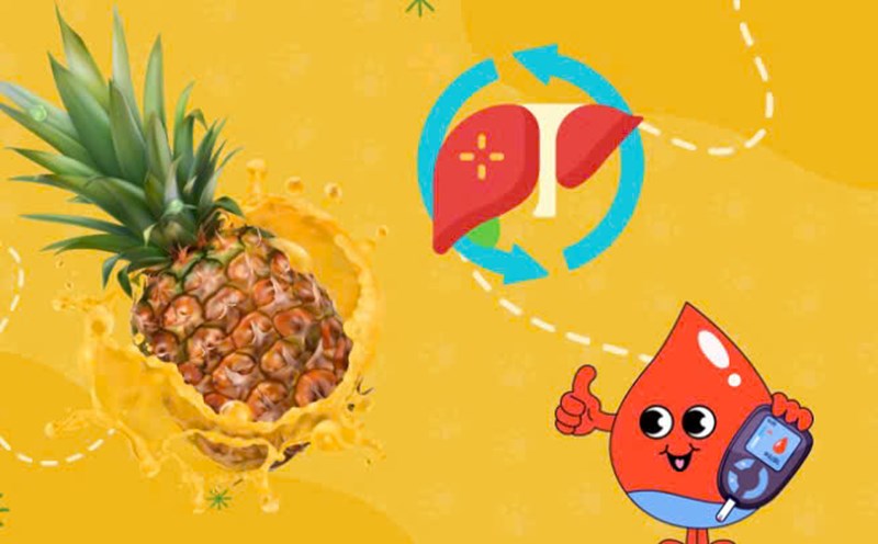 Detoxify the liver, stabilize blood sugar with pineapple juice