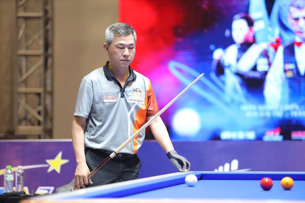 Ma Minh Cam se detuvo en el Billards Carom 3 Ronda de calificacion de SCTV Cup International Bang 2025. Foto: Tran Duyen Duyen