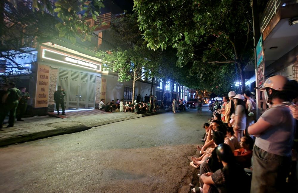 The clinic at No. 69, Le Thanh Tong Street, Dong Ve Ward, Thanh Hoa City - where the female patient died. Photo: Minh Hoang