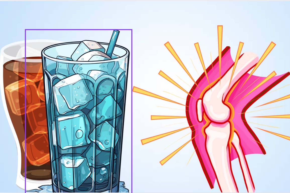 The link between cold drinks and bone health. Graphics: Thien Nhan