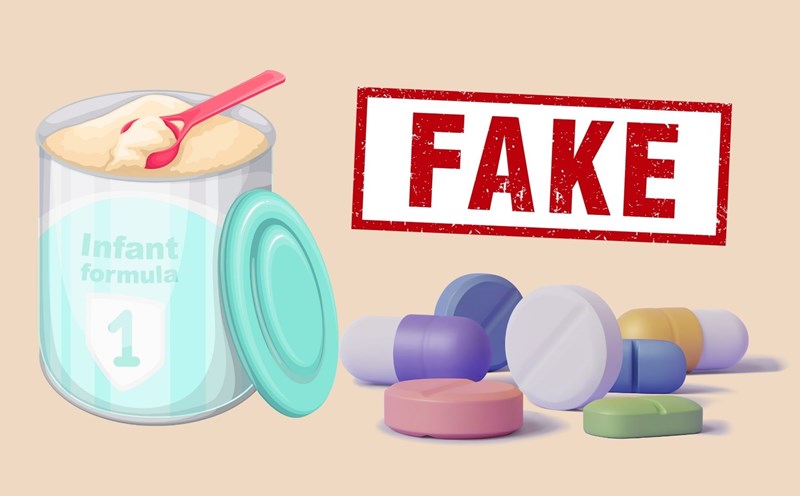 Authorities discovered fake drugs. Photo AI