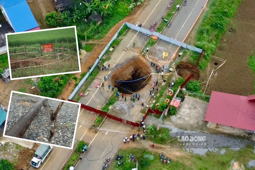 The increase in subsidence has made Bac Kan people insecure and worried. Photo: Nguyen Hoan.