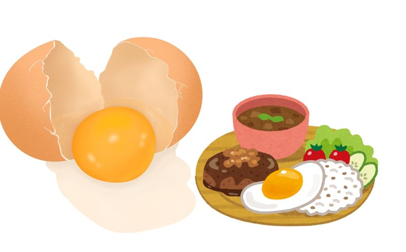 Under eggs are easy to eat, but don't fry them too much. Graphic photo: NGUYEN LY