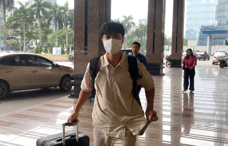 Cong Phuong joined the Vietnam national team. Photo: Minh Phong