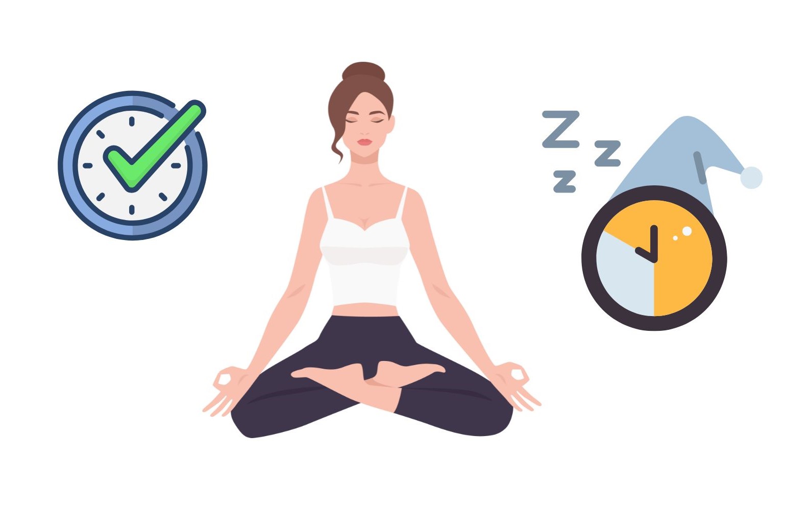 Deep sleep and meditation are healthy habits that help prolong life. Graphics: Thanh Thanh