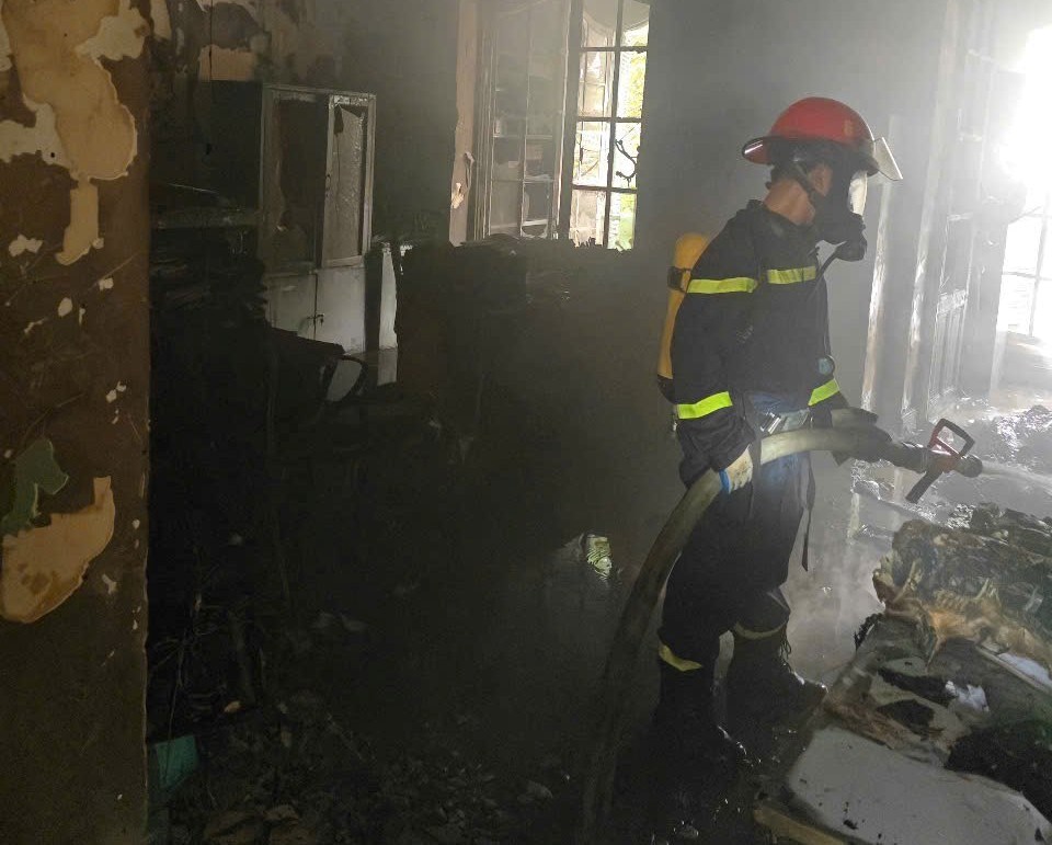 Fire scene. Photo: Hai Phong Police