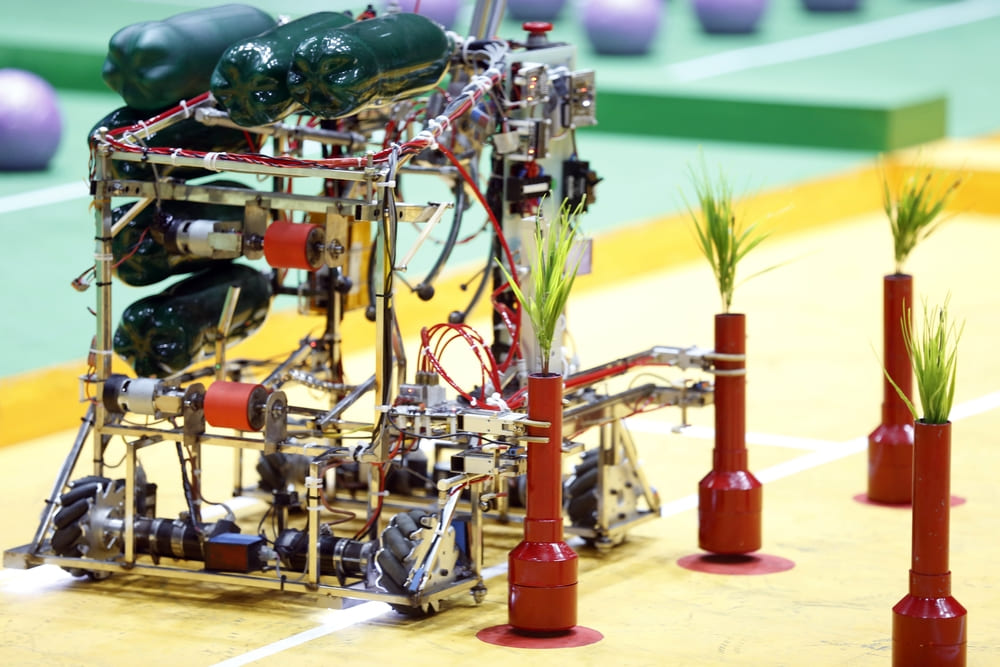 Cuôc thi “Sang tao Robot Viêt Nam” do Dai VTV phoi hop voi PVcomBank thuc hien. Anh: Ban to chuc cung cap