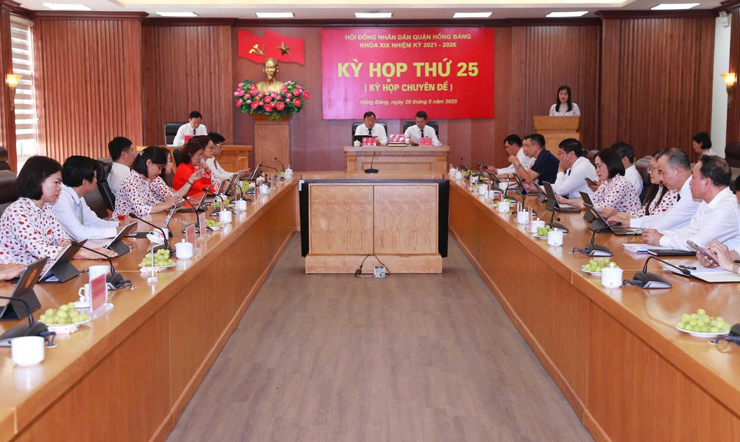 Meeting scene. Photo: Hai Phong Portal