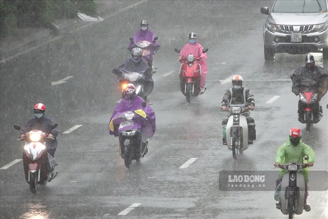 Du bao thoi tiet khong khi lanh kem ap thap gay mua o Bac Bo. Anh: Tung Giang