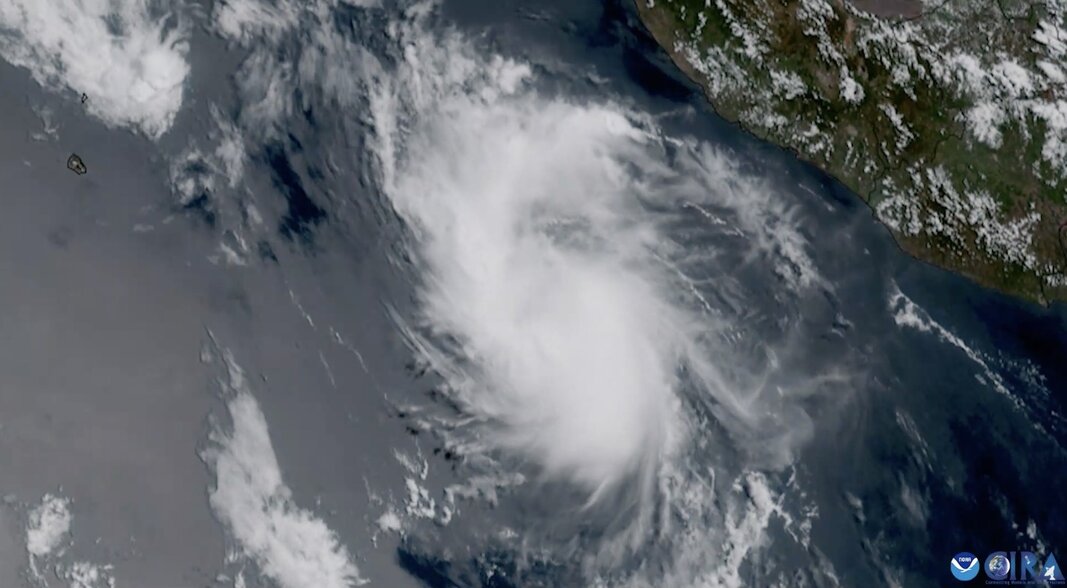 Storm Aletta durante la temporada de tormenta del Pacifico Oriental 2024. Foto: NOAA