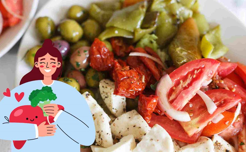 The Mediterranean diet helps restore liver. Photo: Ha May