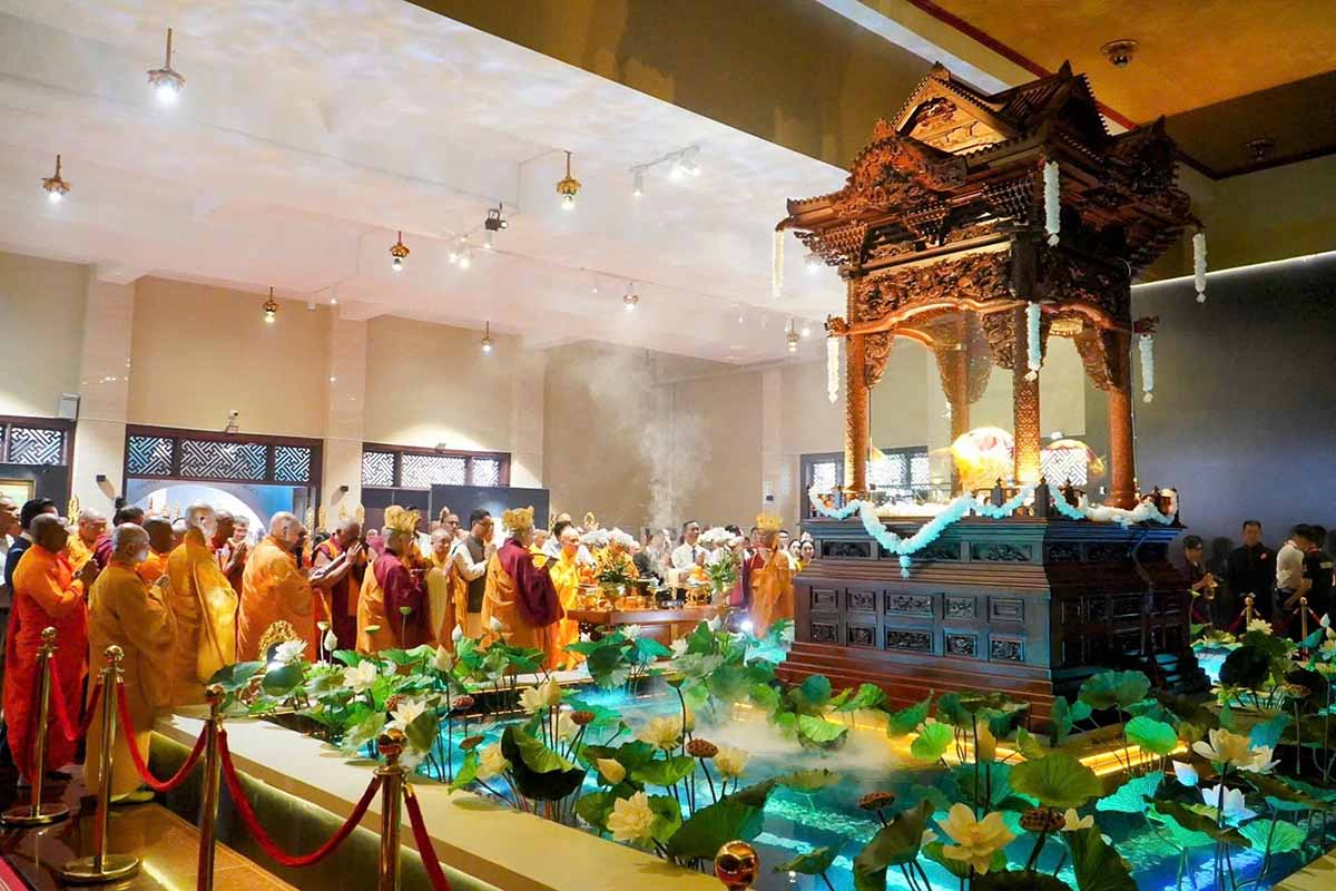 La gran fiesta de Vesak 2025 se llevo a cabo en la Academia Budista de Vietnam en la ciudad de HCMC. Foto: Su hermano