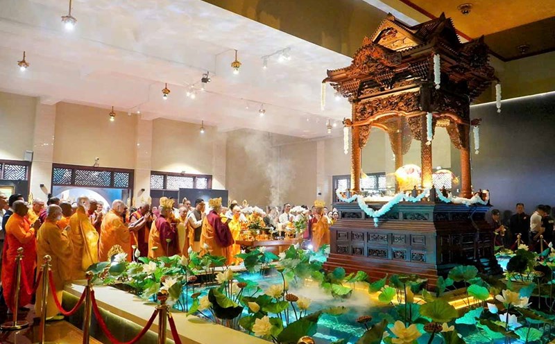 The 2025 Vesak Festival took place at the Vietnam Buddhist Academy in Ho Chi Minh City. Photo: Anh Tu