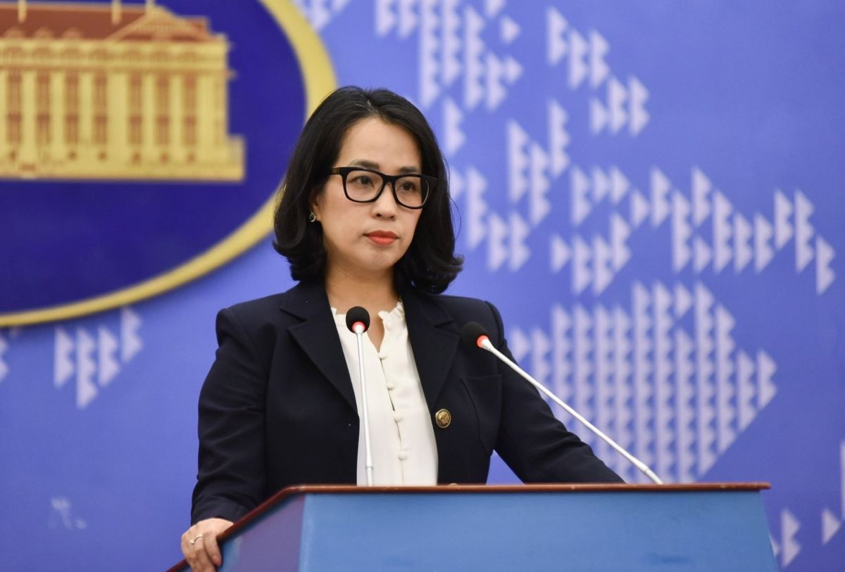 Spokesperson of the Ministry of Foreign Affairs of Vietnam Pham Thu Hang said that Vietnam requires relevant parties to respect Vietnam's sovereignty over Truong Sa archipelago. Photo: Ministry of Foreign Affairs