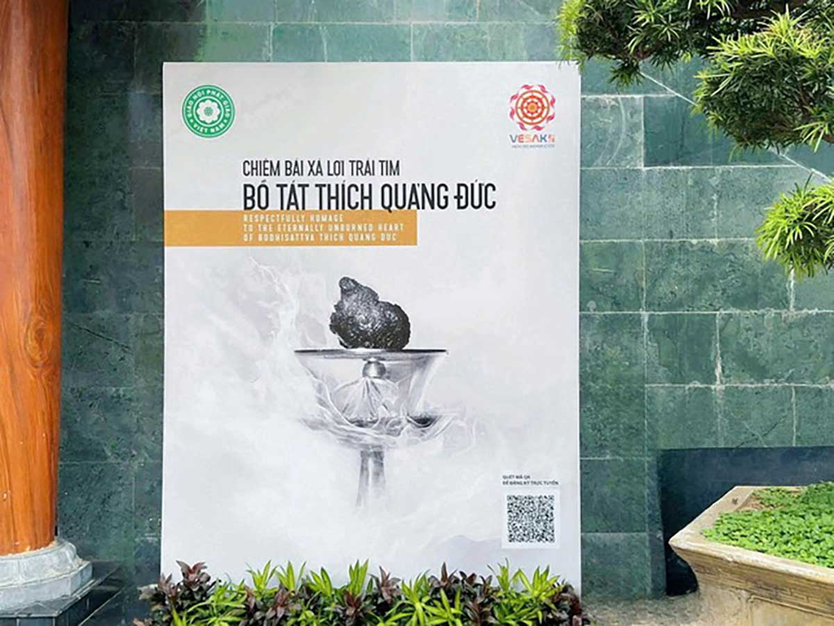 La ceremonia de conmemoracion de la beneficencia de Bohat Thich Quang Duc se llevo a cabo del 6 al 10 de mayo en el Vietnam Autonomo. Imagen de la pelicula