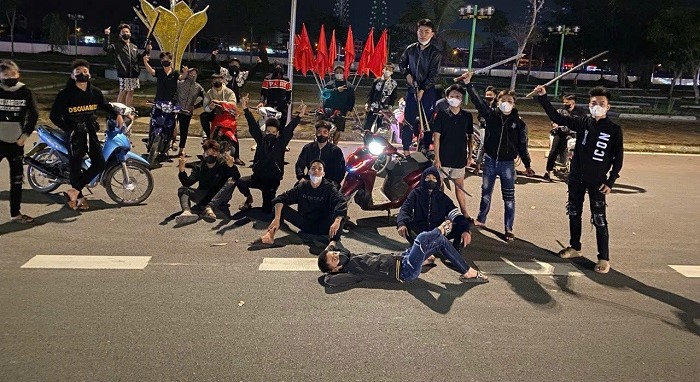 Công an Hòa Bình khởi tố nhóm thanh thiếu niên gây rối trật tự công cộng. Ảnh: Công an Hòa Bình
