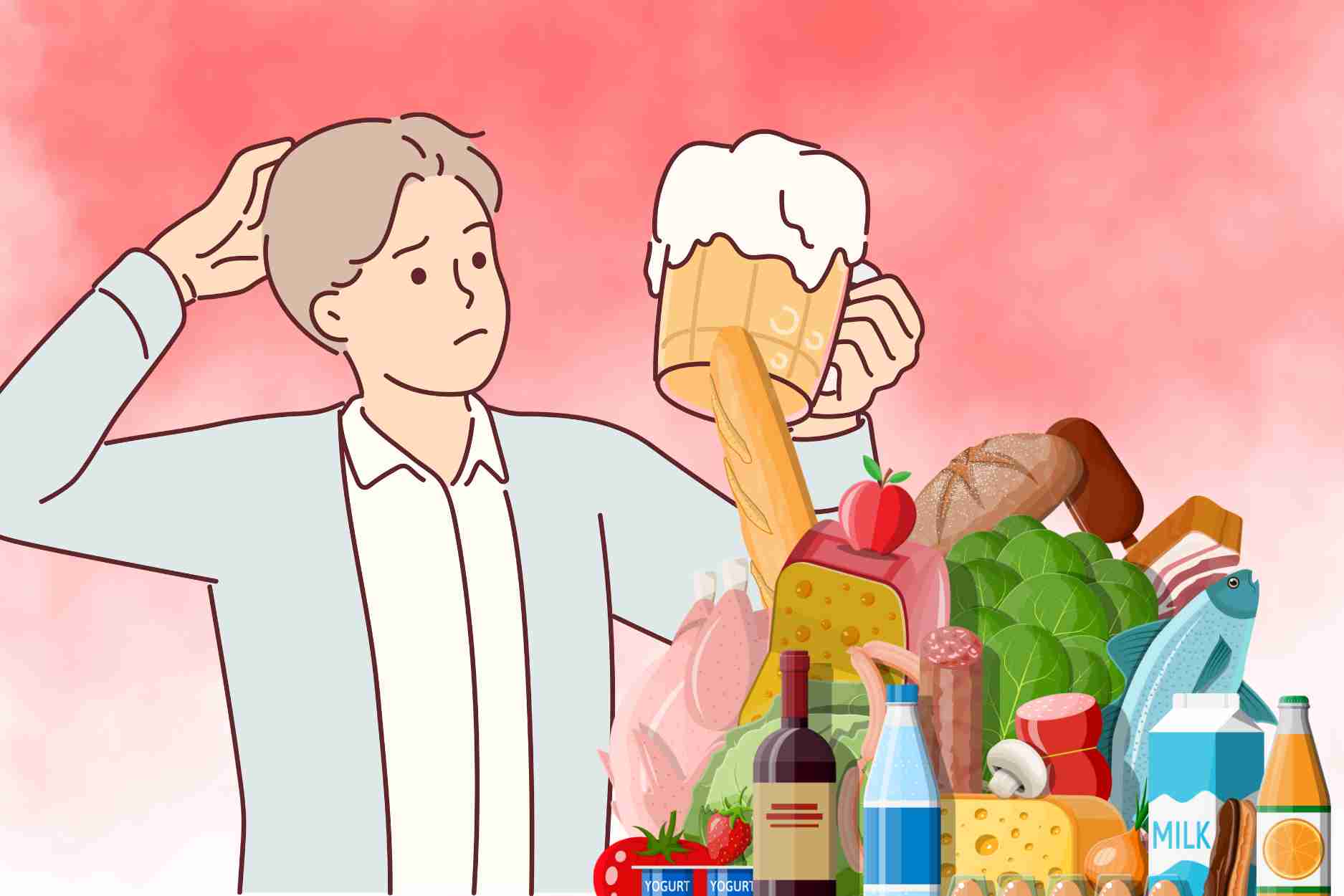 Que comer antes de beber para reducir la embriaguez, la fatiga y proteger el higado