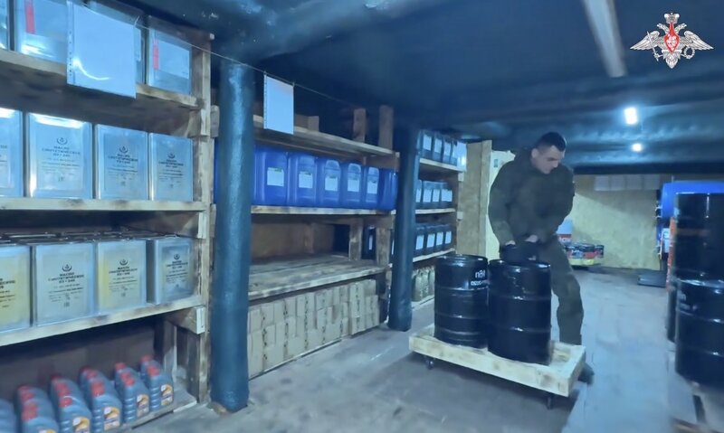 Russian logistics officers on duty. Photo: Cut from video of the Russian Ministry of Defense