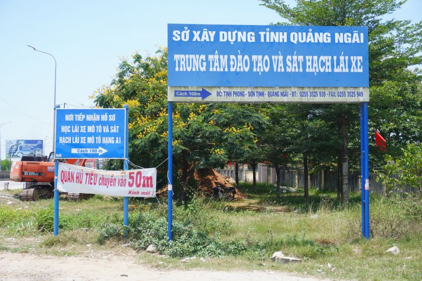Trung tâm Đào tạo và Sát hạch lái xe tỉnh Quảng Ngãi. Ảnh: Viên Nguyễn