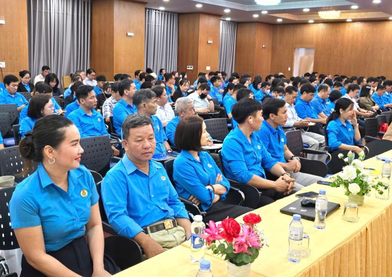 Los funcionarios sindicales participan en la capacitacion. Foto: Indonesia