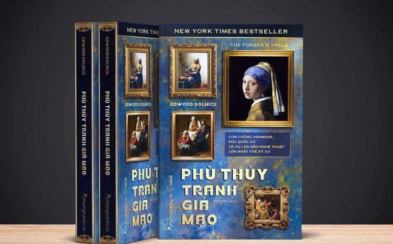 The book series of fake thuy thu paintings. Photo: Phuong Nam Bookstore.