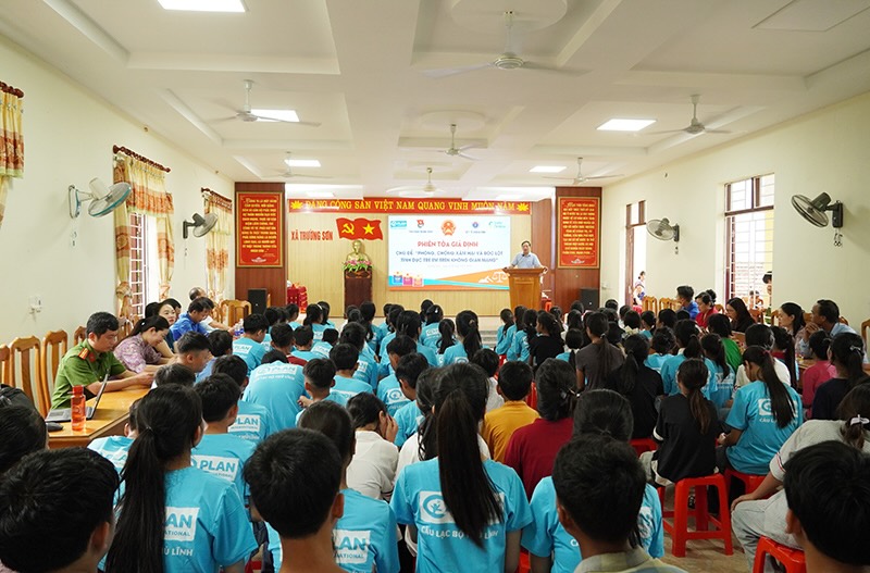 Mock trial on prevention of child sexual abuse and exploitation in cyberspace. Photo: Xuan Hoang