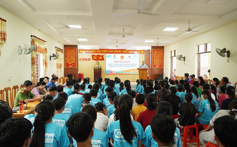 Mock trial on prevention of child sexual abuse and exploitation in cyberspace. Photo: Xuan Hoang