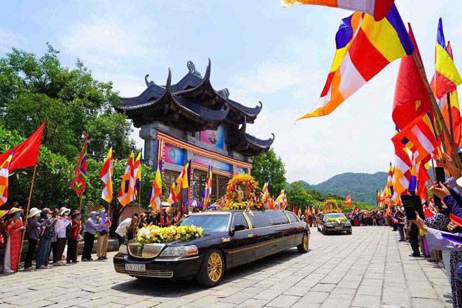 Xa loi Duc Phat - Quoc bao cua An Do - duoc ton tri tai Da Nang den 2.6. Anh: Huu Truong