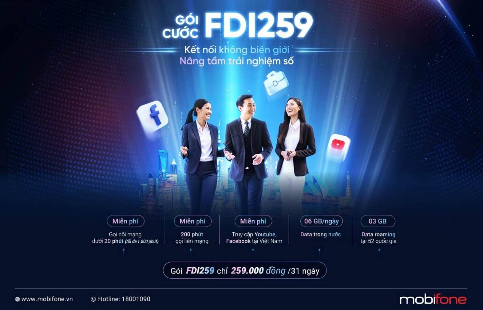 MobiFone da phat trien dong goi cuoc FDI - giai phap vien thong toan dien danh rieng cho cac doanh nghiep co von dau tu nuoc ngoai. Anh: MobiFone