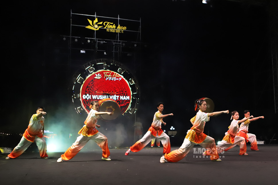 Man bieu dien cua doi Wushu Viet Nam. Anh: Hoai Phuong