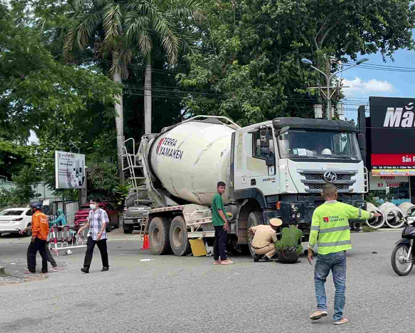 Hiện trường vụ tai nạn. Ảnh: Đình Trọng