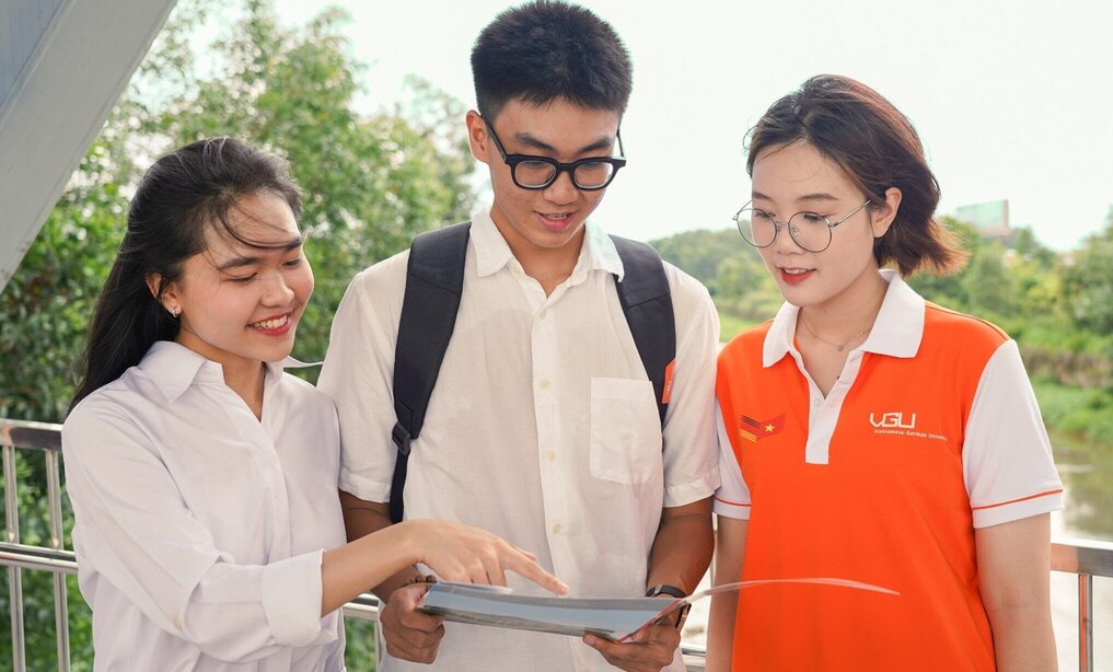 Trường Đại học Việt Đức đưa ra nhiều gói bọc bổng hấp dẫn cho thí sinh trong mùa tuyển sinh năm học 2025-2026. Ảnh: VGU