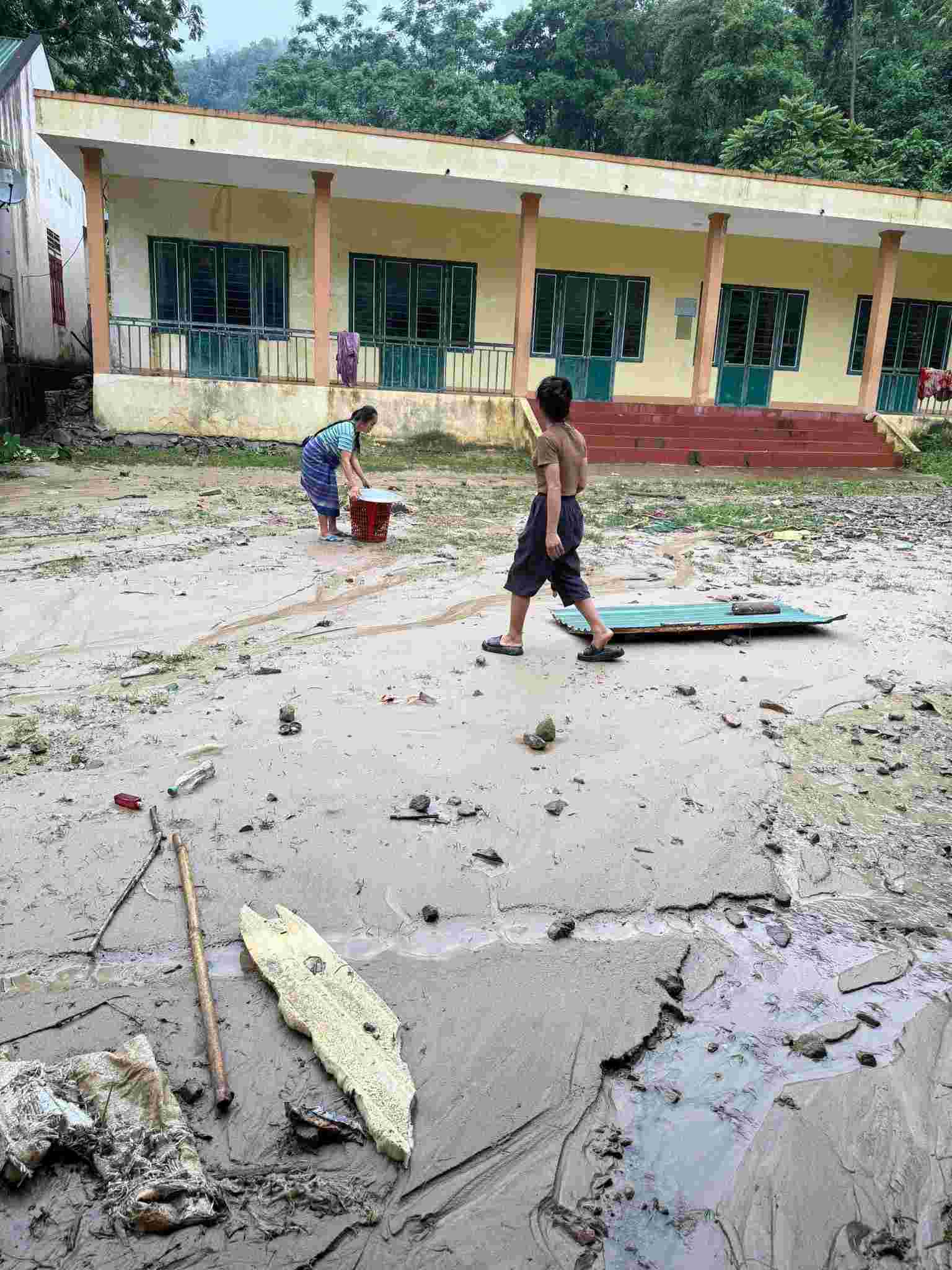 Cong tac khac phuc hau qua gap nhieu kho khan. Anh: Ngoc Anh