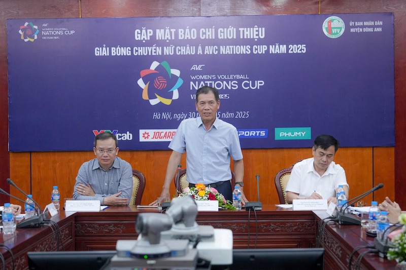 Buoi hop bao AVC Nations Cup 2025,