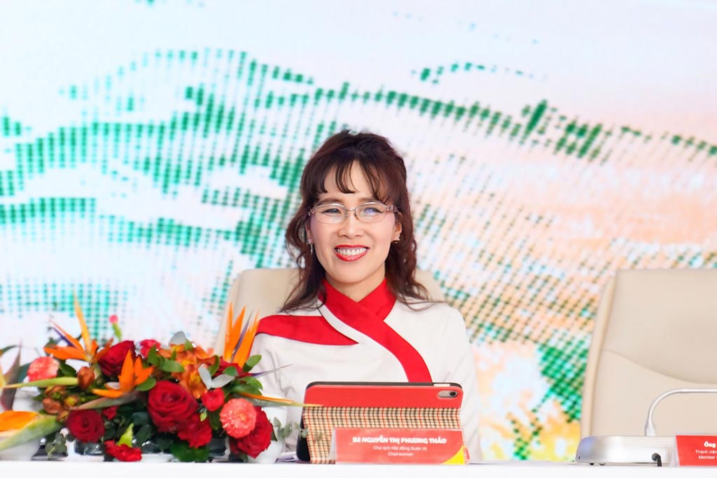 Dr. Nguyen Thi Phuong Thao - Chairwoman of Vietjet Board of Directors - spoke at the congress. Photo Vietjet