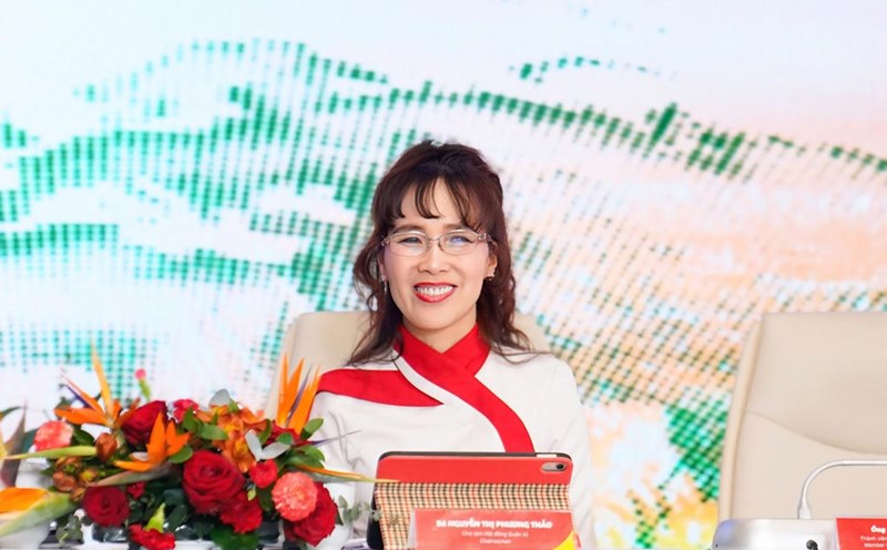 Dr. Nguyen Thi Phuong Thao - Chairwoman of Vietjet Board of Directors - spoke at the congress. Photo Vietjet
