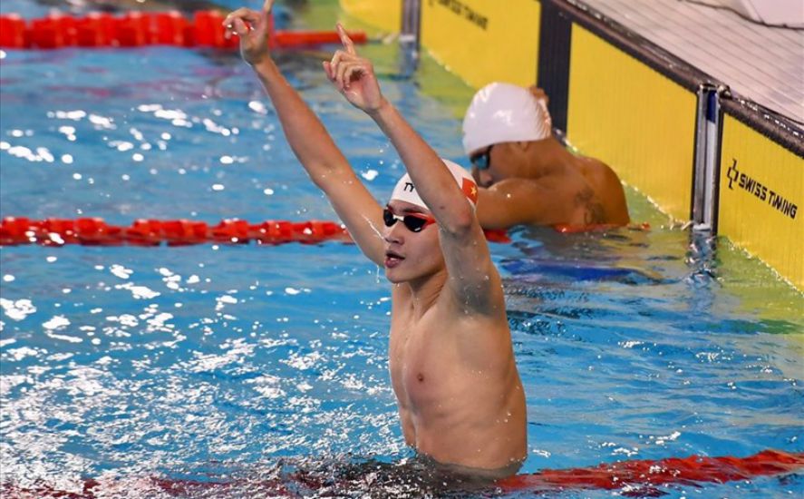 Pesca Pham Thanh Bao del equipo de natacion vietnamita. 
Foto: Nguyen Dang