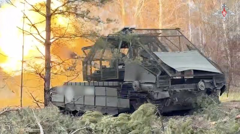 Tanks T-72B3M de Rusia. Foto: Corte del video del Ministerio de Defensa