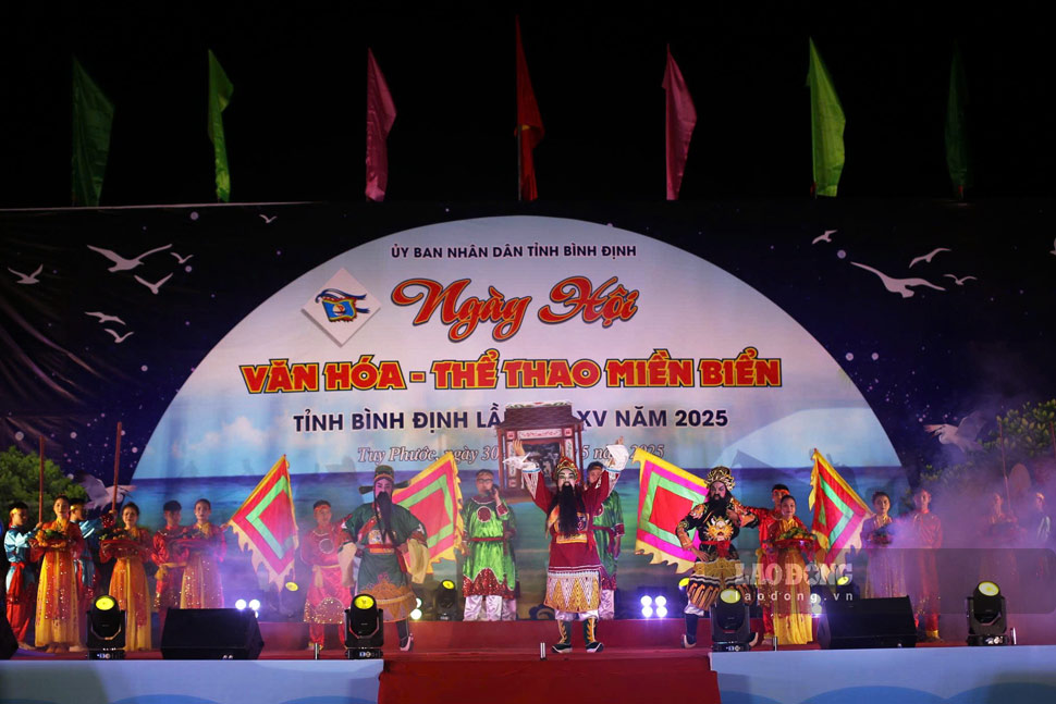 El Festival de Cultura y Deportes XV Beach de la provincia XV en 2025 tuvo lugar en 2 dias 30-31.5. Foto: Hoai Phuong